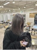 美髪グレージュケアブリーチハイトーンカラー練馬所沢