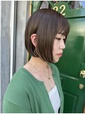 【レディース】内巻きボブスタイル