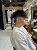 ツイストスパイラルパーマ　スペインカール　フェードカット