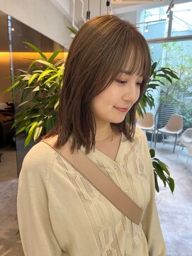 シアン(SYAN) 【清水】秋カラーオリーブベージュグレージュレイヤーミディ