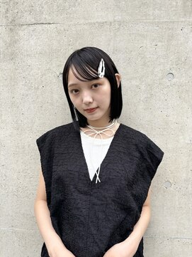 メゾンアクア 表参道(Maison ACQUA) ◎切りっぱなしボブ縮毛矯正ショートボブストレートパーマ