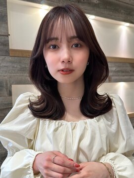 アイヴィ 表参道(IVY) チョコレートブラウンくびれヘア【肥田亜沙美】