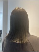 切りっぱなしセミロング