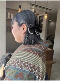 【 Blowfy 】卒業式 成人式 銀箔 ヘアアレンジ