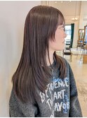 ロングレイヤー/ラベンダーベージュ
