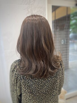 レイリー 原宿 表参道(Rayreee) 簡単くびれミディアムヘア/オリーブベージュカラー