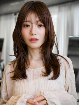 レノラ 本町(LENORA) ☆レイヤーカット毛先ワンカールくせ毛風カール薄めバングデジパ