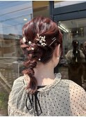 編みおろしヘアアレンジ☆