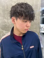 メンズサロン キング 心斎橋店(Men’s salon K!ng) ホワイトメッシュ/ツイスト/ツイスパ/パーマ/メンズ/眉毛/心斎橋