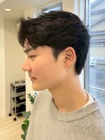 アントバイフィフス 秋田(unt by fifth)&nbsp;秋田メンズパーマ波巻きスパイラルパーマセンターパートフェード