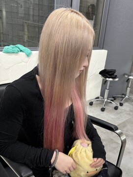 アウラ(AURA) ホワイトベージュピンクグラデーション