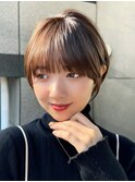 ショートヘア　韓国ヘア　韓国ボブ