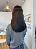 クララジャパン ナベシマ(CLALA JAPAN Nabeshima)&nbsp;縮毛矯正　質感ストレート　髪質改善カラー　顔まわり　ブリーチ
