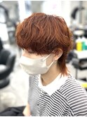 シャドウパーマメンズウルフニュアンスパーマサーフカール