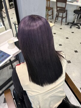 パール(PEAR+L) purple×black ルーツカラー