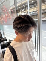 キング 京橋店(K!ng)&nbsp;レイヤーカットブリーチなしダブルカラーハッシュカット韓国