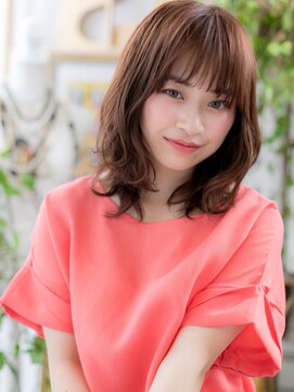 カバーヘアアンドスパ ブリス 浦和(COVER HAIR&SPA bliss) *bliss浦和*大人かわいい☆くせ毛風やわらかくびれセミディa!