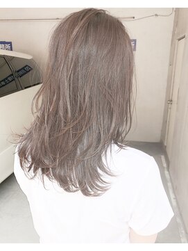 ヘアーアンドアトリエ マール(Hair&Atelier Marl) 【Marl】ラベンダーベージュカラーの無造作セミディ♪