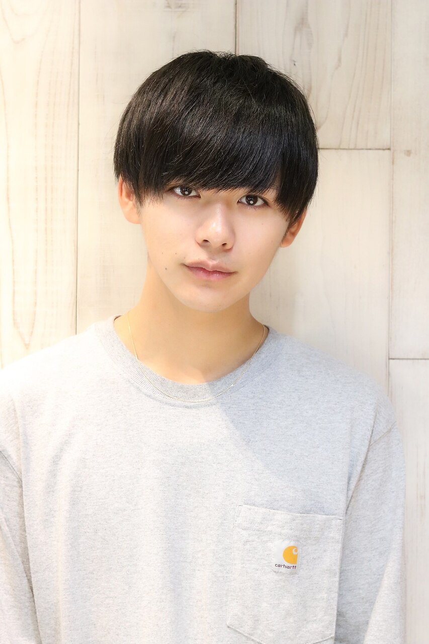 サラサラマッシュ くせ毛風パーマ 前髪重めマッシュ：L054175206