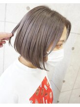 ヘアテリア リュウ 大塚(hair teria ryu) ミルクティーグレージュ/ミニボブ/サイドバング/大人ショート