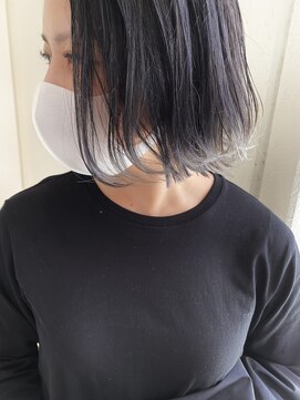 ヘアーデザイン シュシュ(hair design Chou Chou by Yone) 裾カラー&ダークグレージュ×ミニボブ♪
