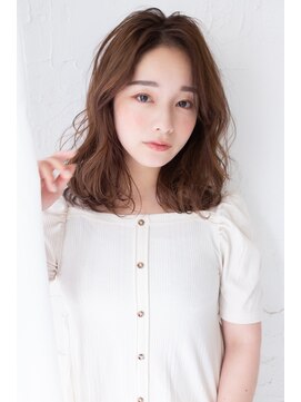 ラフィス ヘアー センス 広島袋町店(La fith hair SEnSE) 【La fith】 ブラウンベージュ×ミディアム