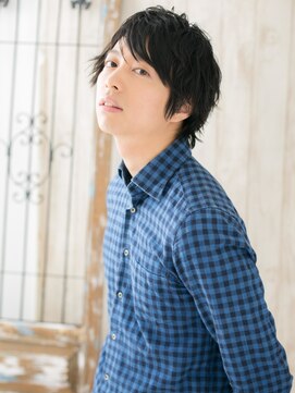 トニーアンドガイ メン 与野駅前店(TONI&GUY MEN) くせ毛カットで無造作ミニウルフ束感ショートa