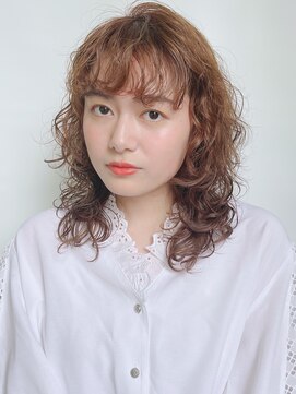 モリオフロムロンドン 原宿本店(morio from London) 【morio 原宿】ウルフパーマ　ウルフヘア　ミディアム