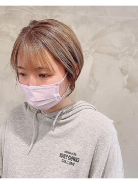 クレエ ヘアー デザイン(creer hair design) イメチェン垢抜けヘア★ミルクティーマッシュショート