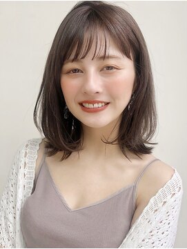 ガーデン 銀座(GARDEN) イメチェン ホワイトブロンド 外ハネボブ 美髪 ワイドバング