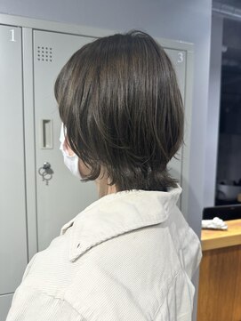 シェル 吉祥寺(shell) グレージュカラー/ボブウルフ/黒髪/ココアベージュ