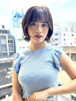 ロンド ストラーダ 心斎橋(Lond strada)&nbsp;韓国前髪顔周りロング×インナーグレージュ[心斎橋/髪質改善]