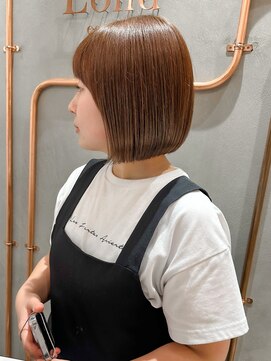 ロンド エスポワール 錦糸町(Lond espoir) 斜めバングデザインカラーシルキーベージュ【錦糸町/ショート】