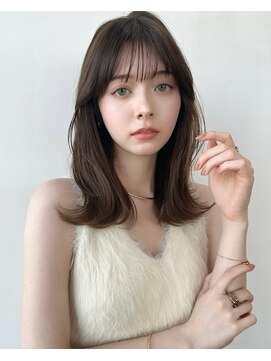 ノットバイベル 大宮(knot by belle) 前髪アリでも大人っぽい！ふんわり顔周りくびれセミロング