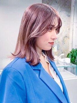 ロンドアンメゾン 原宿(Lond un Maison.) ブリーチ◎ハイトーンピンク×ボブ×顔周り前髪レイヤーカット