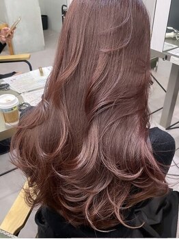 シェス 梅田茶屋町(shes)の写真/【梅田/茶屋町】透明感＋ダメージレスが叶うshesのブリーチなしダブルカラー*ダメージを抑えて憧れの髪色に