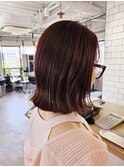 きりっぱなしボブ ピラミンゴカラー