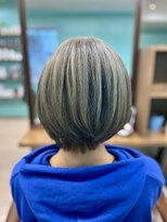 ヘアジーナ(Hair Jina)&nbsp;前下がりショートボブ☆カーキベージュ