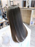 髪質改善カラー★つやつやロング