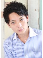 エミル 国分寺(emile)&nbsp;アップバングのツーブロックでビジネスショート【国分寺】