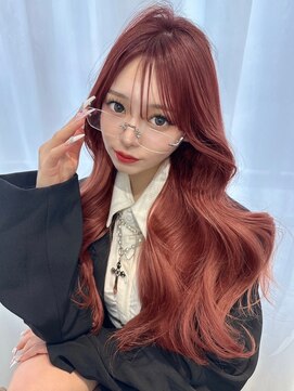 ユーフォリア 渋谷グランデ(Euphoria SHIBUYA GRANDE) 韓国ヘア　ヨシンモリ　暖色カラー　オレンジブラウン　艶髪