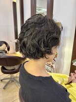 ヘアアーク(HAIR arc)&nbsp;ショートボブ#ひし形#春髪#パーマ#かわいい#パーマボブ