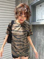 レコ 渋谷(LECO)&nbsp;ボブパーマハードパーマハイライトカラー