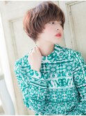 mod's姪浜/カーキベージュ小顔フェザーショートマッシュパーマi