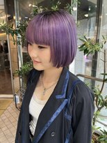 ヘアーアンドメイク ビス(HAIR&MAKE bis) ラベンダーカラー/ケアブリーチ/立川美容室【黒田あさみ】