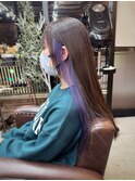 【山本智文】インナーカラーパープル
