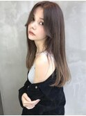 ANGELICA 外国風スモーキーアッシュ さら艶グラデーションカラー