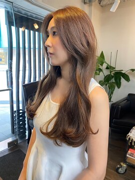 ヘアーサロン アウラ(hair salon aura) 【aura】フェイスレイヤー/ミルクティーグレージュ