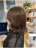 透明感カラー◎ベージュブラウン