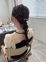 ヘアー アトリエ アンジー(Hair Atelier Angee)&nbsp;編みおろしアレンジ